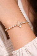 Crystal Star Elegance Gold Bracelet