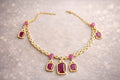 Ruby Drop Pendant Necklace