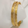 Coin Design Gold Bangles