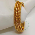 Textured Gold Bangles