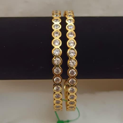 Crystal Stone Gold Bangle