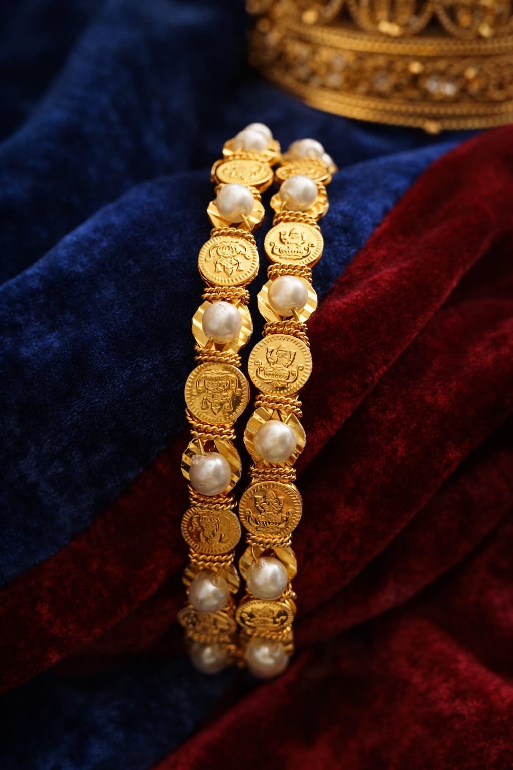 Lakshmi Coin Heritage Gold Bangles