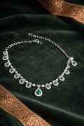 Emerald Drop Diamond Necklace