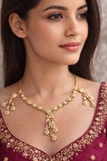 Traditional Pink Stone Bridal Necklace