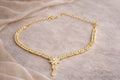 Gold Leaf Drop Necklace