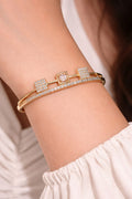 Triple-Element Crystal Gold Kada