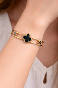 Black Clover Motif Gold Kada