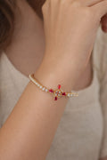Ruby Star Sparkle Bracelet