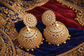 Diamond Studded Bridal Gold Jhumka Earrings