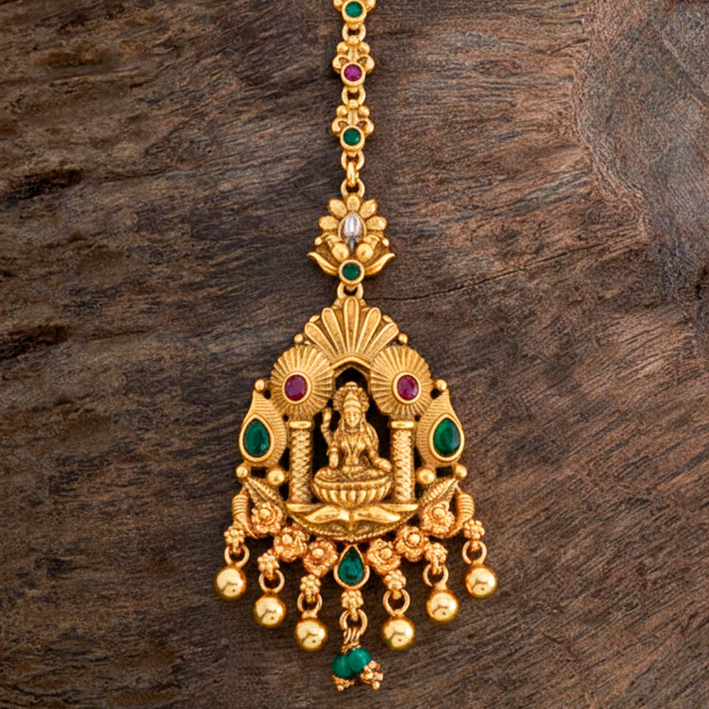Elegant gold temple pendant