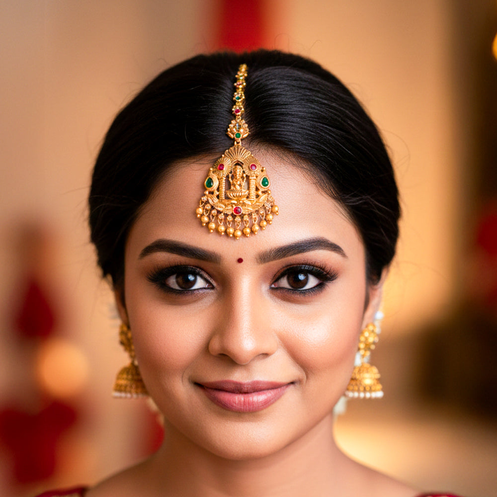 Elegant gold temple pendant