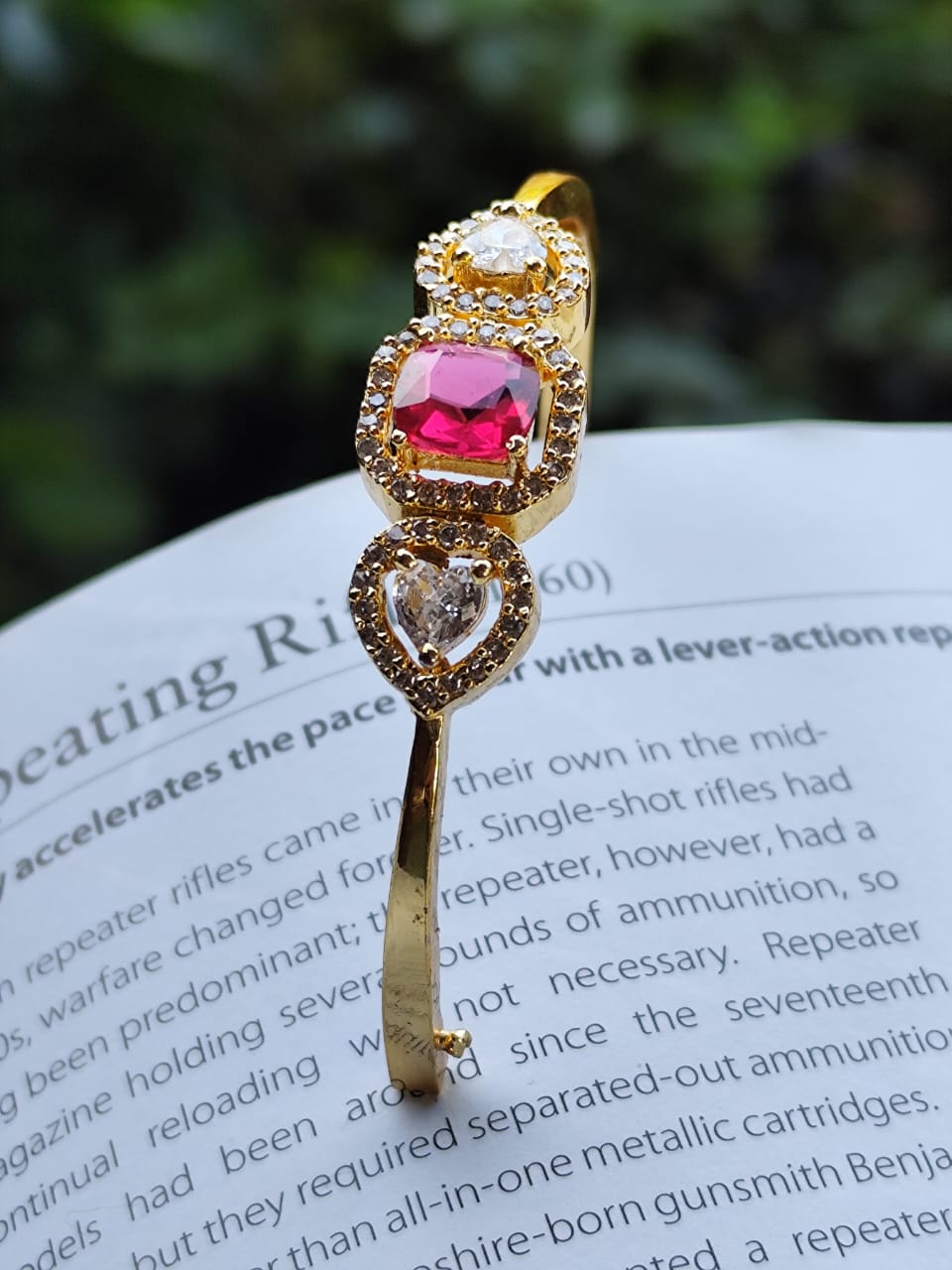 Blush & Sparkle Heart Kada