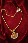 Pearl Crescent Lakshmi Necklace