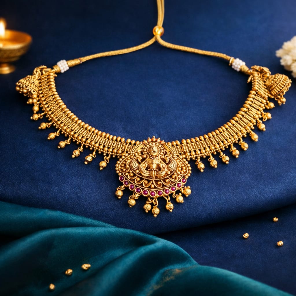 Antique Goddess Temple Choker