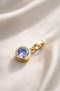 Lavender Glow Solitaire Pendent