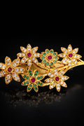 Floral Symphony Gold Brooch