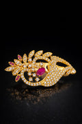 Blossom Curve Gold Brooch