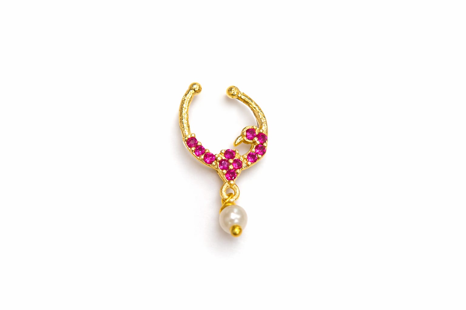 Mayura Ruby Classic Nose Ring