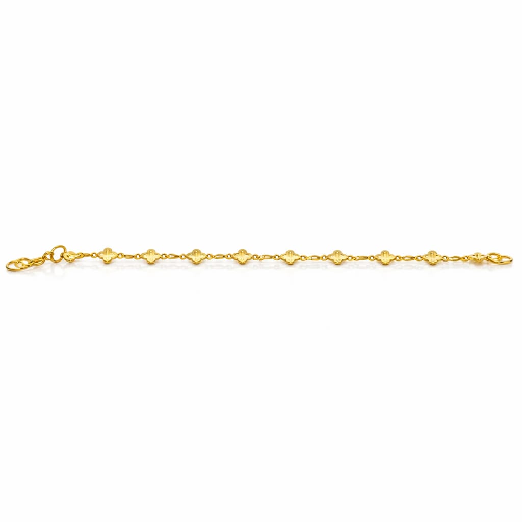 Clover Motif Gold Bracelet