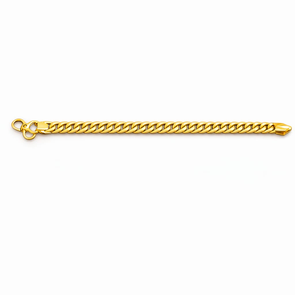 Classic Cuban Chain Gold Bracelet