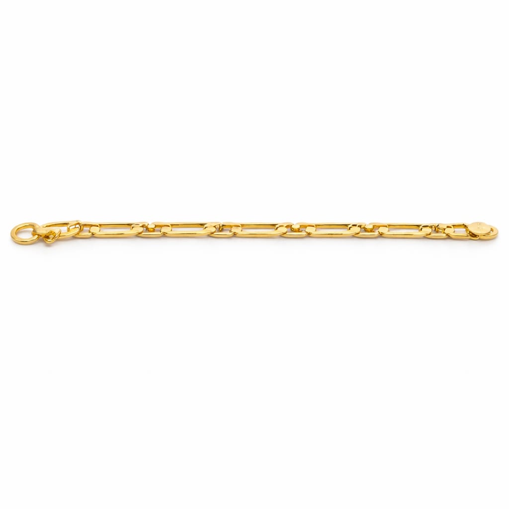 Paperclip Link Gold Bracelet