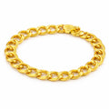 Classic Round-Link Gold Bracelet
