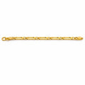 Slim Flat-Link Gold Chain Bracelet