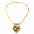 Heart Charm Gold Pendant Necklace