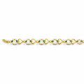 Heart & Halo Stone Gold Bracelet