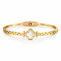 Mother-of-Pearl Clover Kada