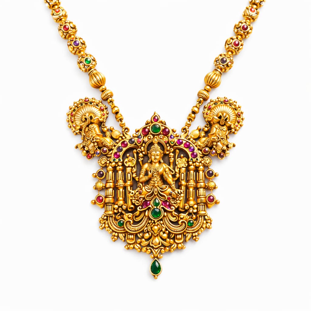 Sacred Temple Pendant Heritage Necklace