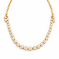Golden Sphere Statement Necklace
