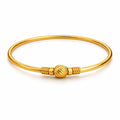 Classic Textured Gold Bead Bangle
