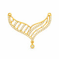 Diamond Butterfly Inspired Gold Pendant