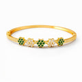 Emerald Blossom Harmony Zircon Gold Kada