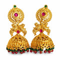 Heritage Peacock Temple Jhumka Earrings