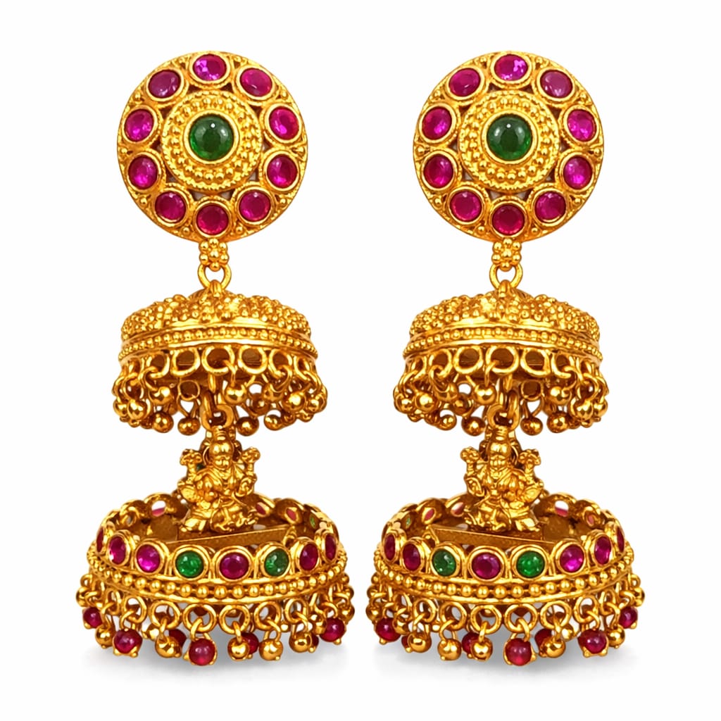 Lakshmi Heritage Temple Jhumka Earrings