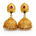 Classic Lakshmi Drop Temple Jhumka Earrings