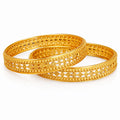 Intricate Filigree Antique Gold Bangles