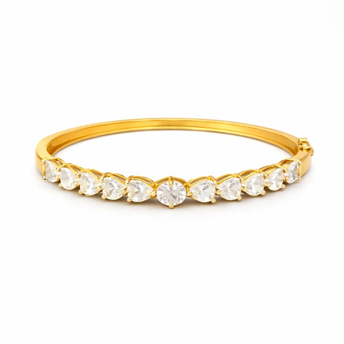 Blush Pearl Radiance Zircon Gold Kada