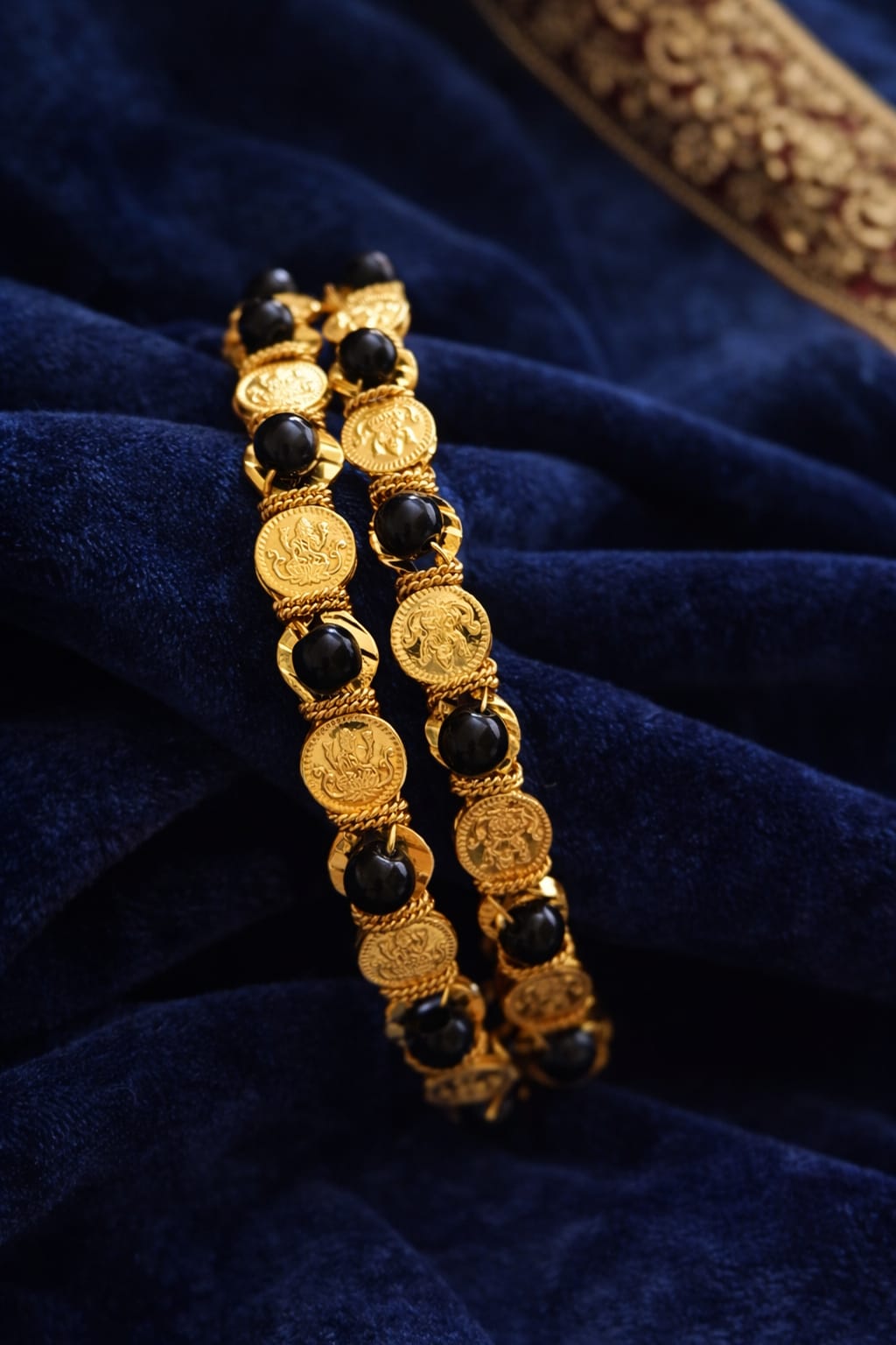 Lakshmi Coin Heritage Gold Bangles