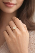 Diamond Heart Gold Ring