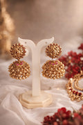 Antique Peacock Temple Jhumka Earrings