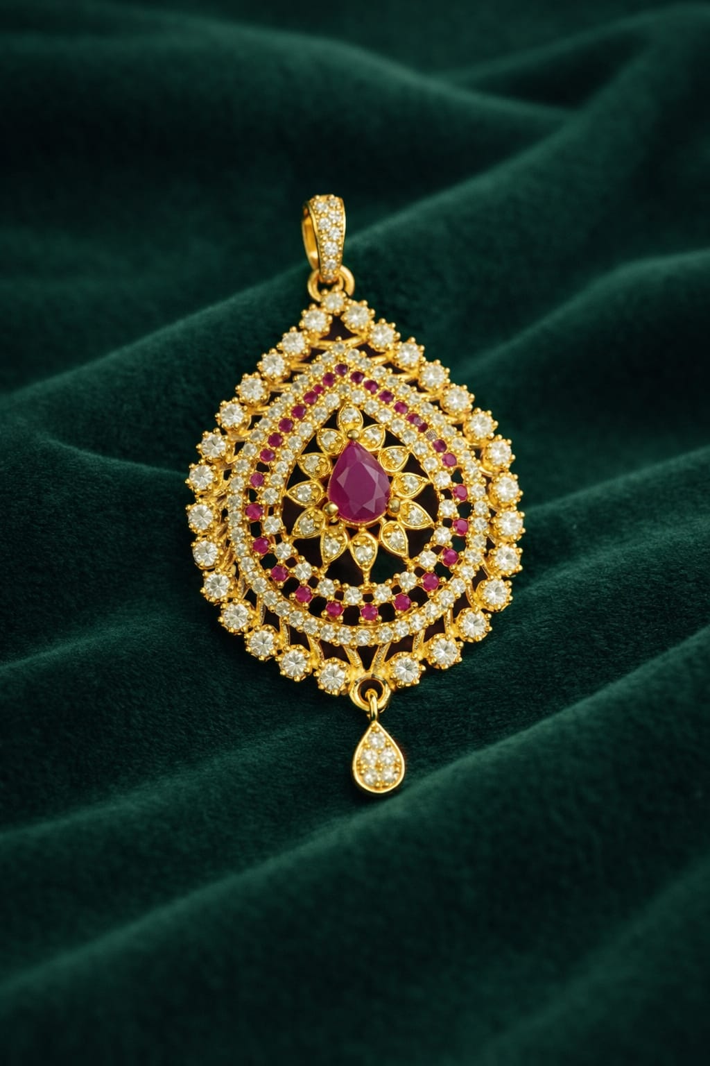 Royal Ruby Crystal Pendant