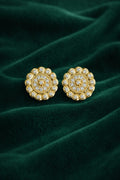 Classic Diamond Floral Stud Earrings